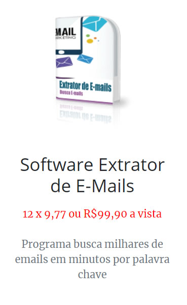 software extrator de emails